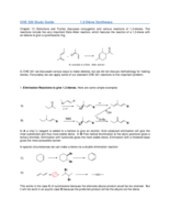 326: Organic Chemistry - Study Guide