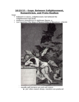 Romanticism (10/19-10/23)