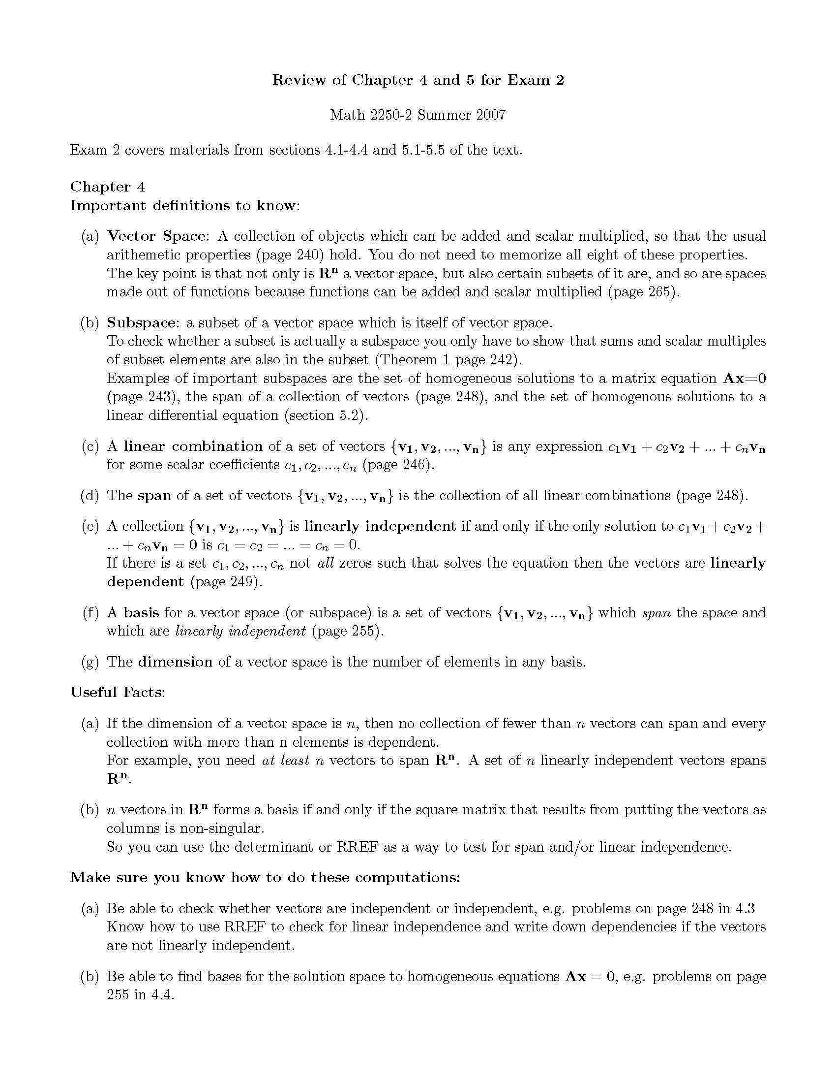 Diff Equ & Lin Algebra