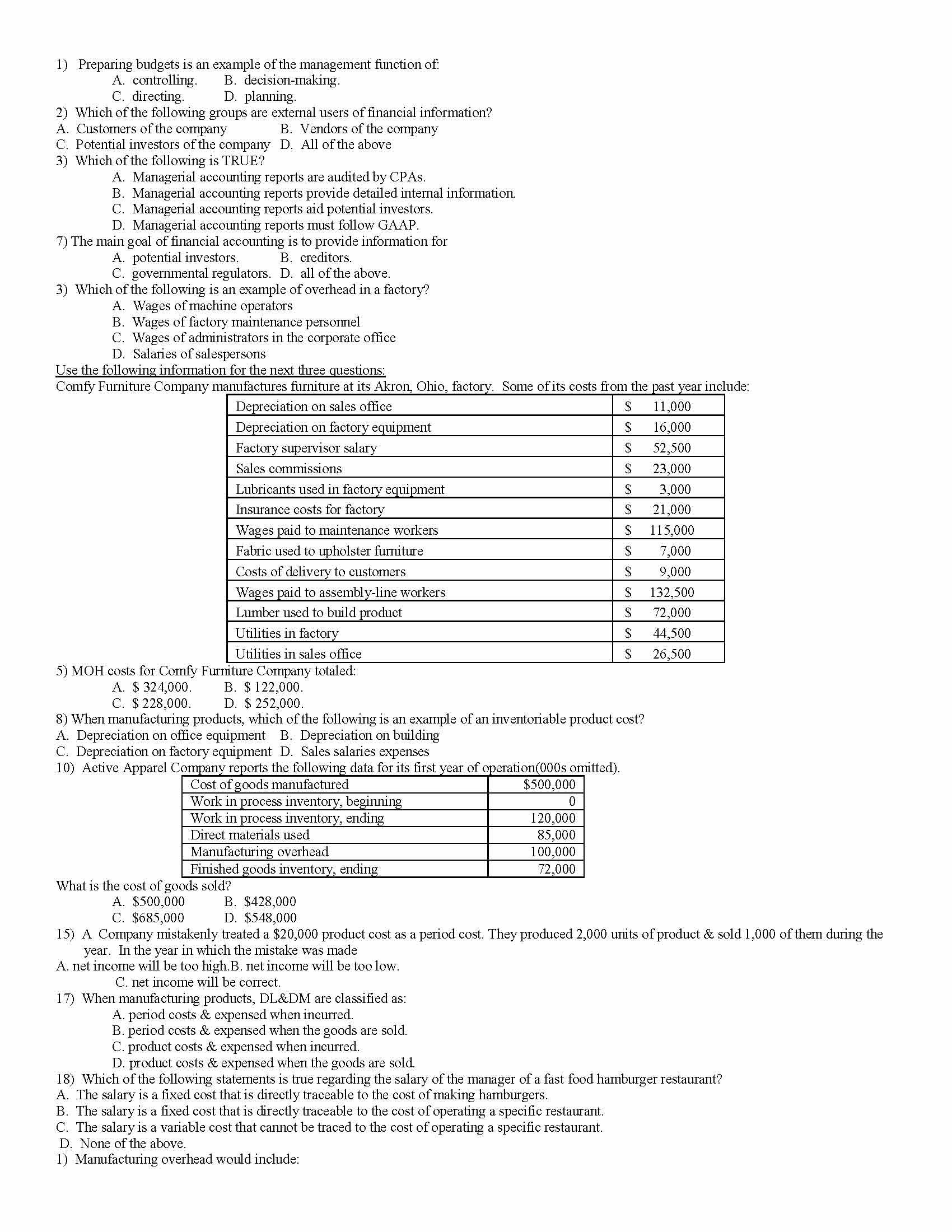 Principles of Accounting