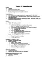 Week 10: Edward Bernays