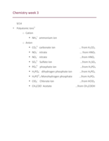 Chemistry Week 3 notes 
