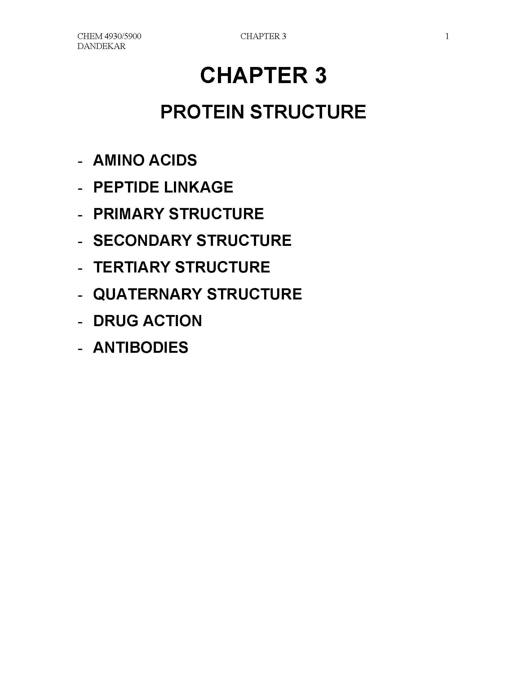 Selected Topics in Chemistry