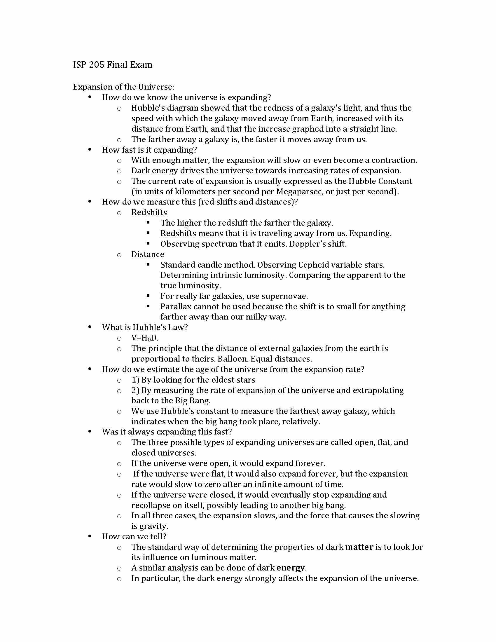 Visions of the Universe