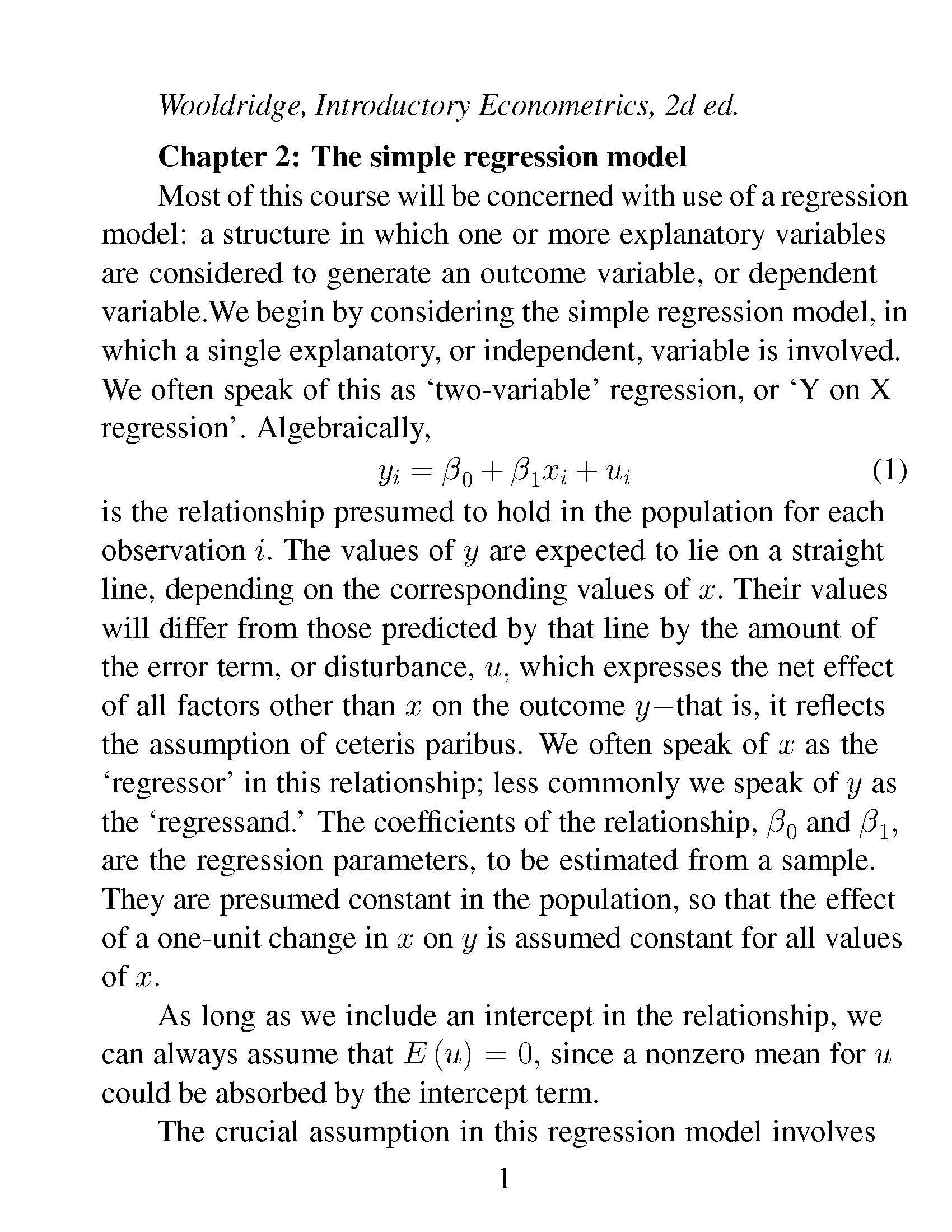 Econometric Methods