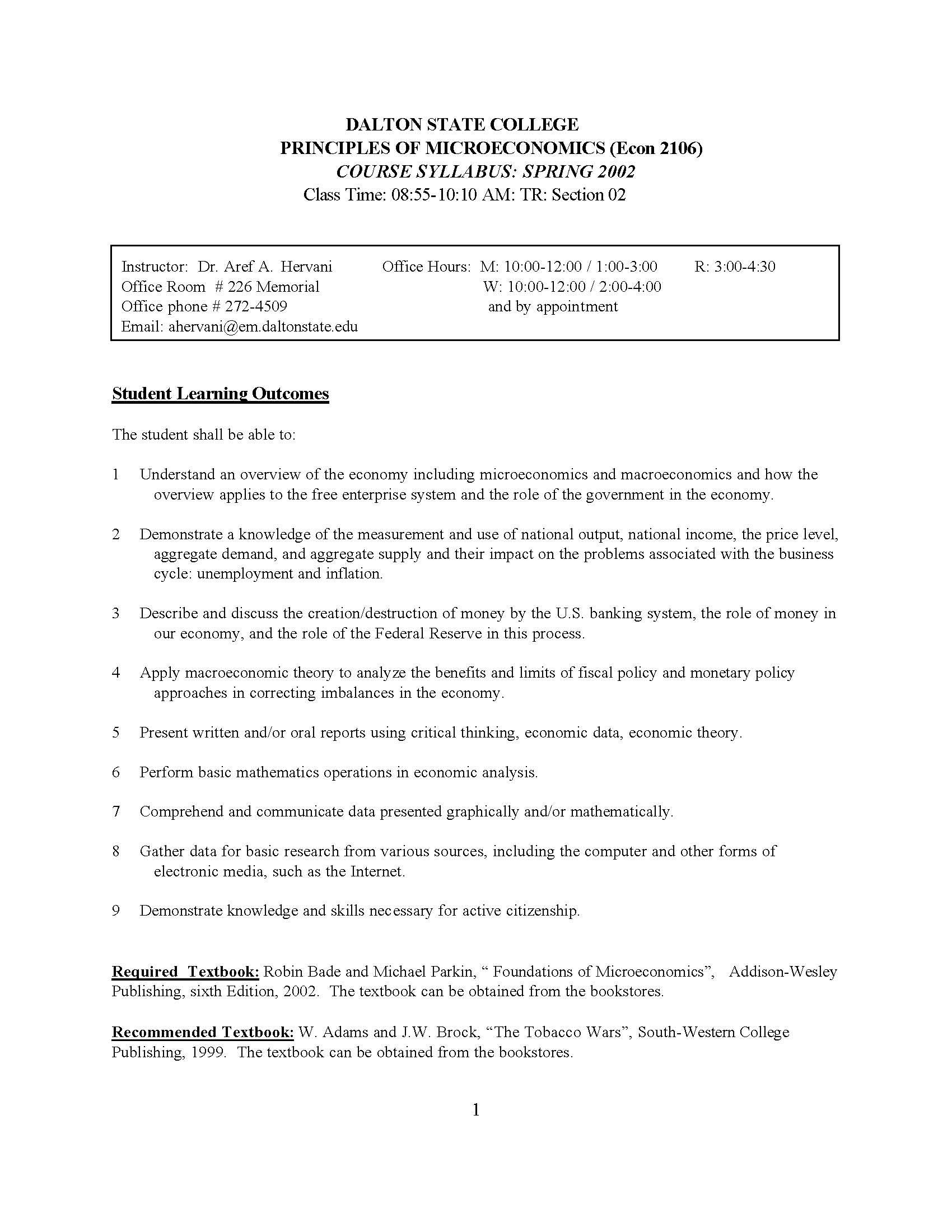 Principles of Microeconomics