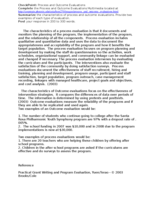 HSM 270 Week 5 Checkpoint - Process and Outcome Evaluations