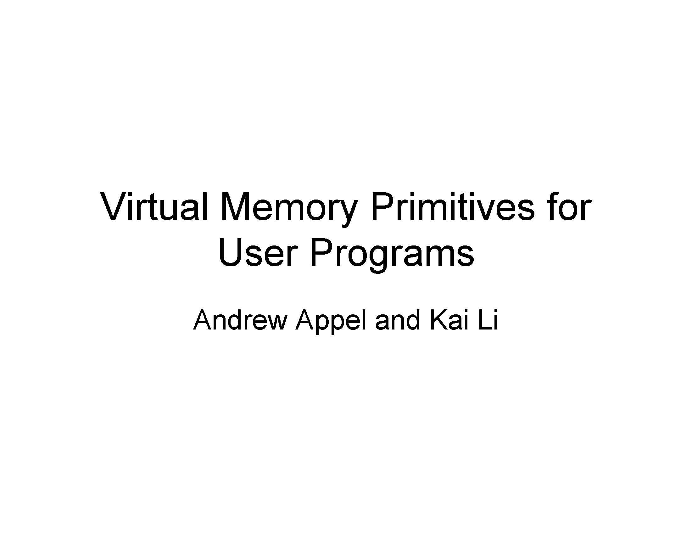 Adv Operating Systems