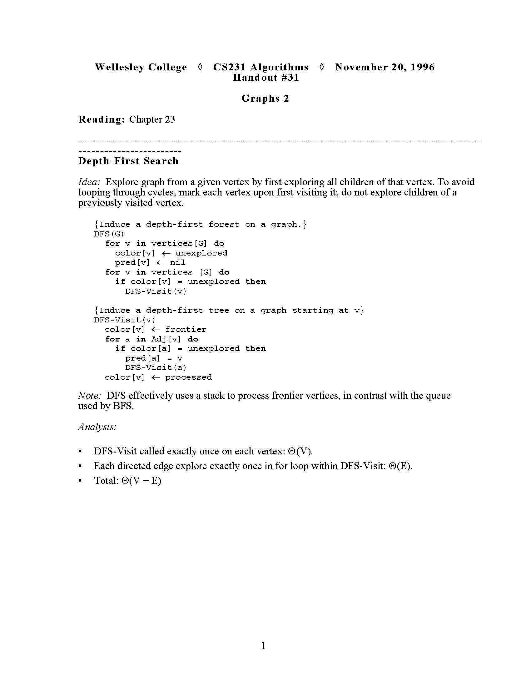 Fundamental Algorithms