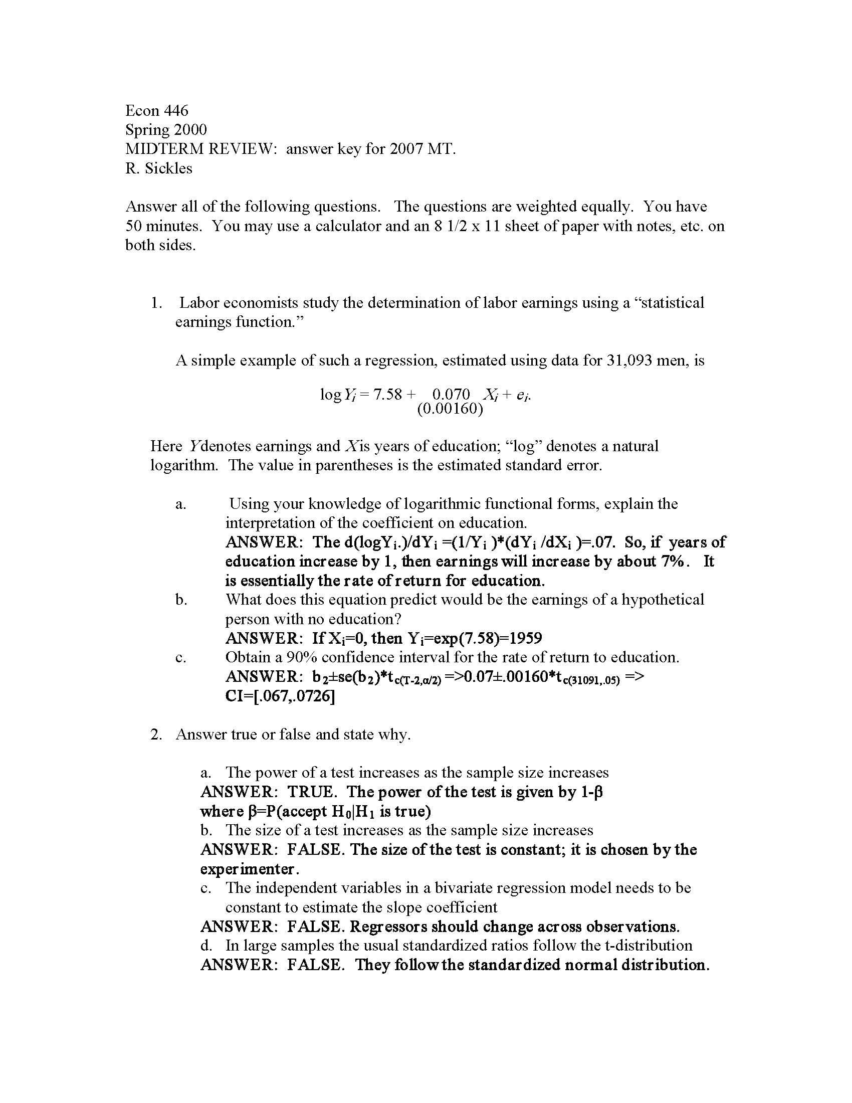 APPLIED ECONOMETRICS