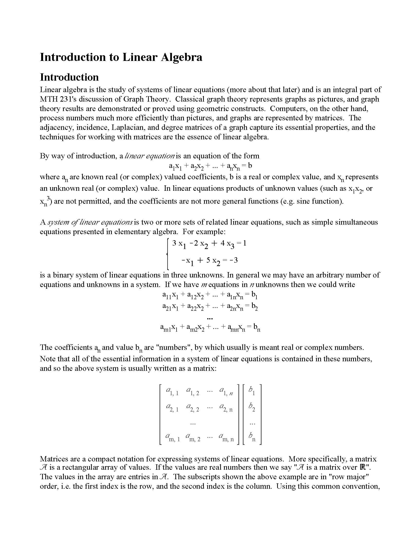 Elements of Discrete Mth I