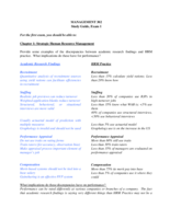 Final Exam Study Guide