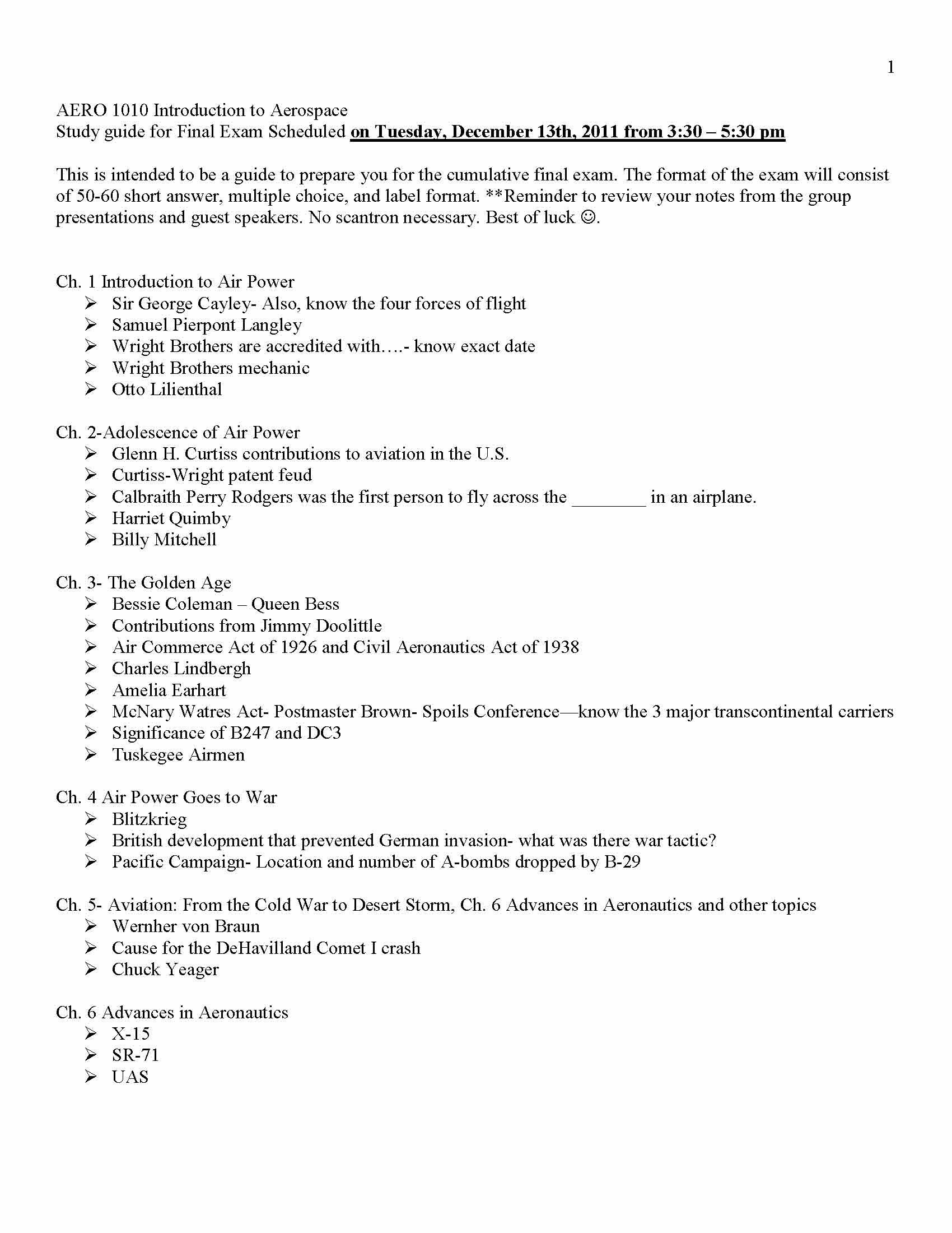 Introduction to Aerospace