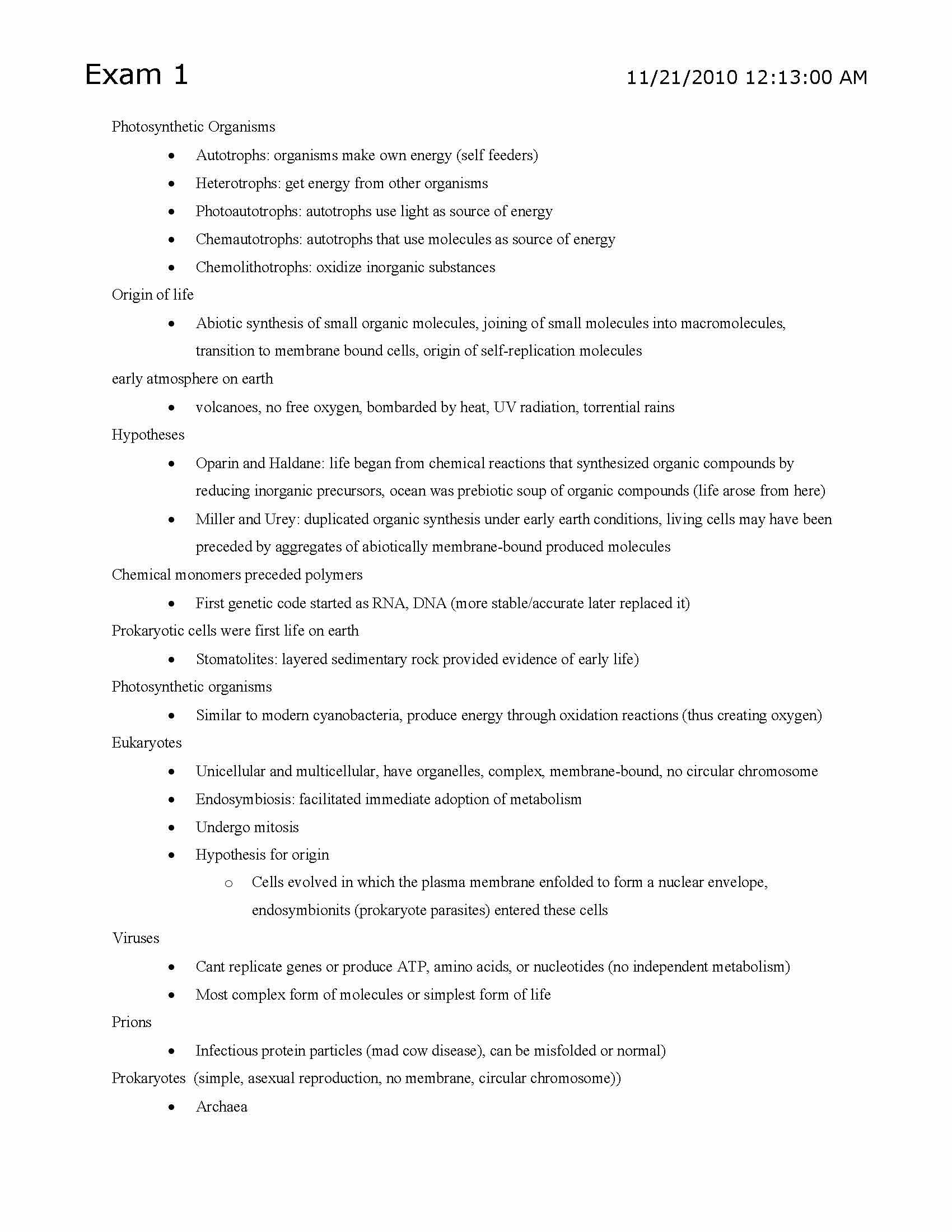 Principles of Biology II