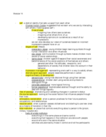 Week 4 SOC 101 notes