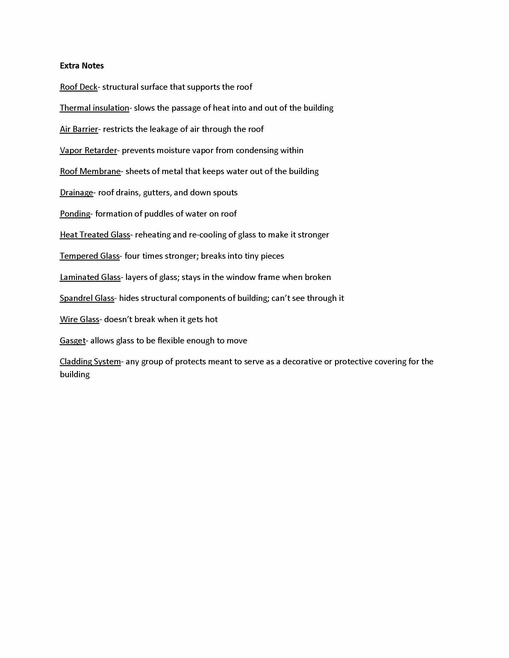 Building Technology I