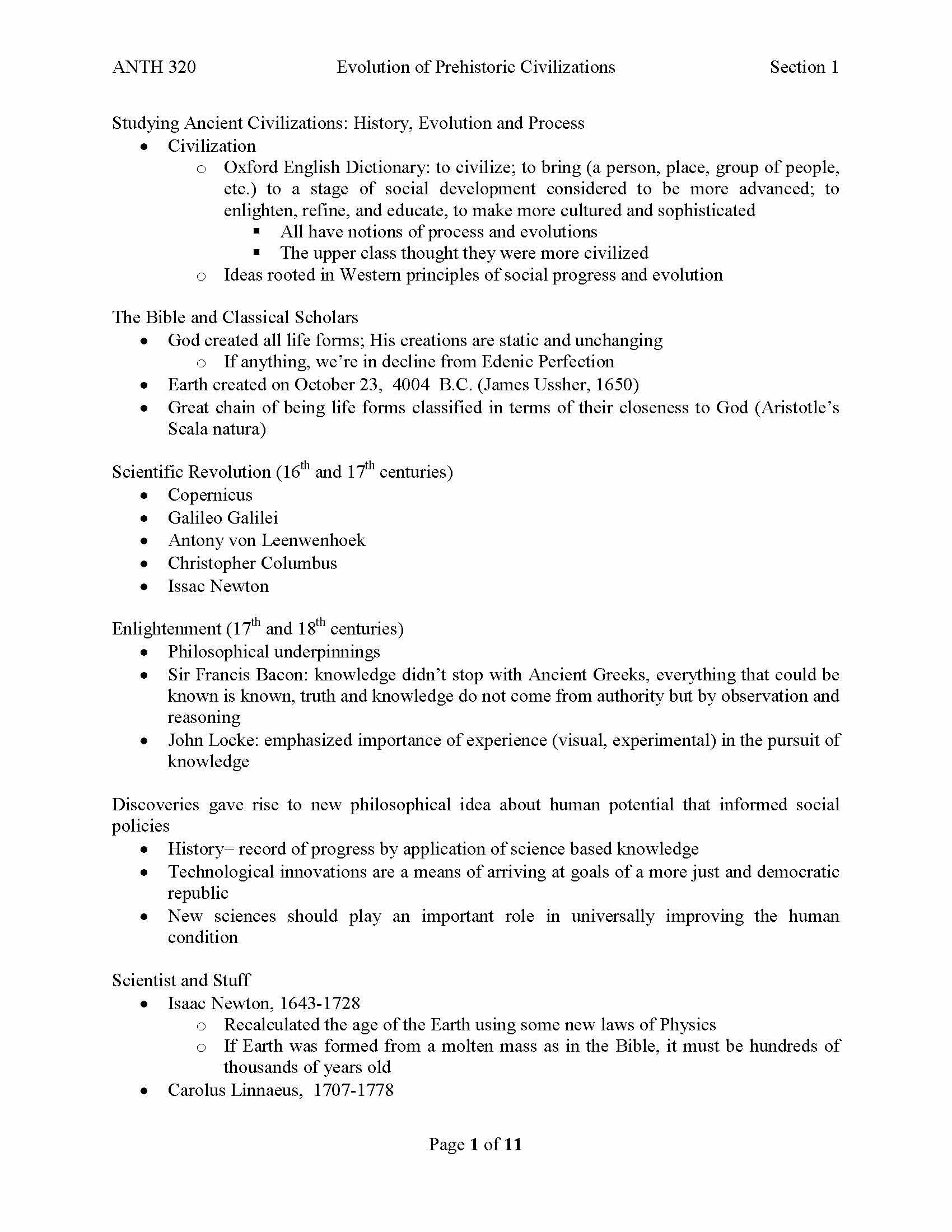 The Evolution Of Prehistoric Civilizations