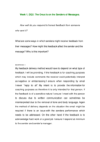 BCOM275 Week 1 DQ 2 - The Onus Is on the Senders of Messages