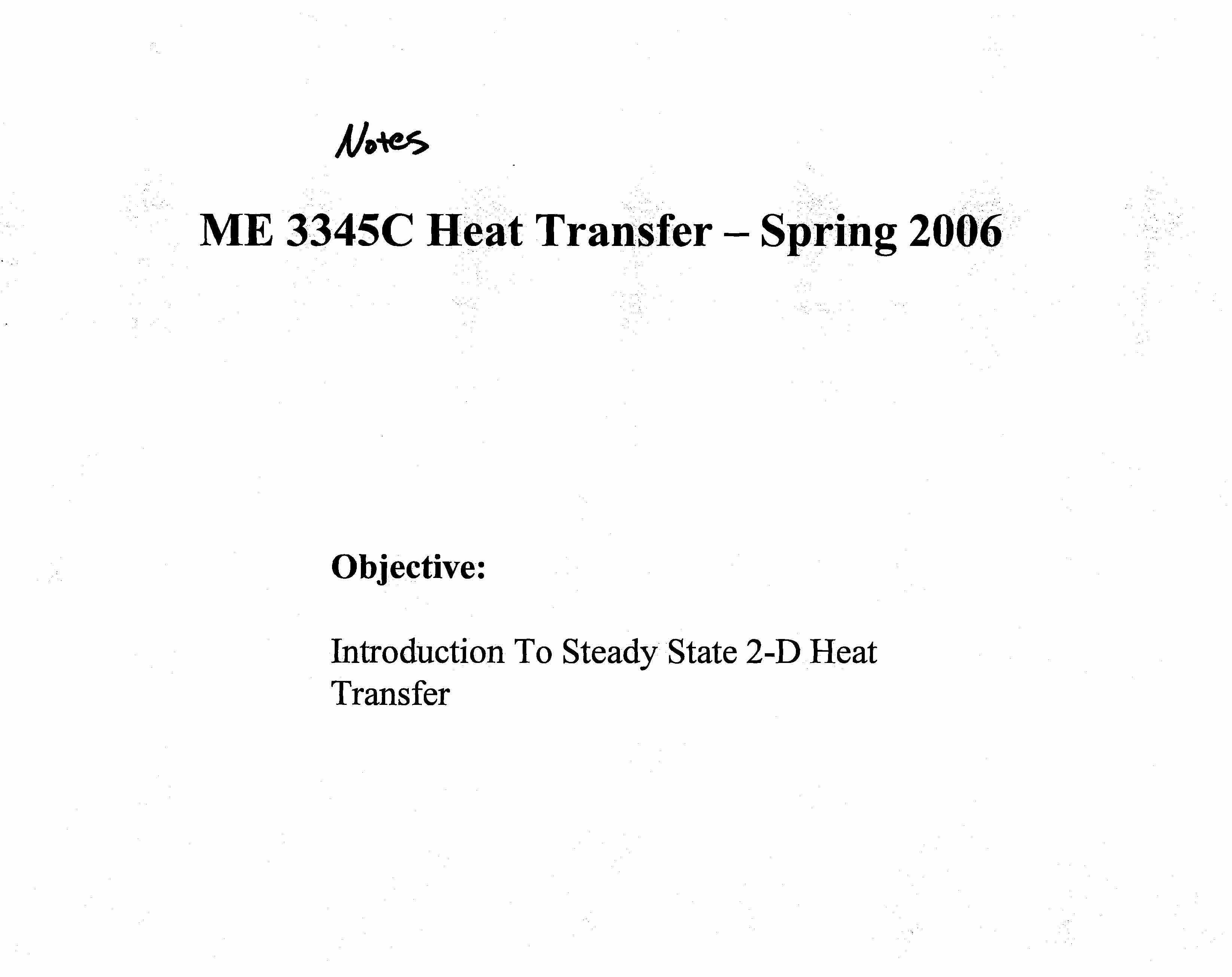 Heat Transfer