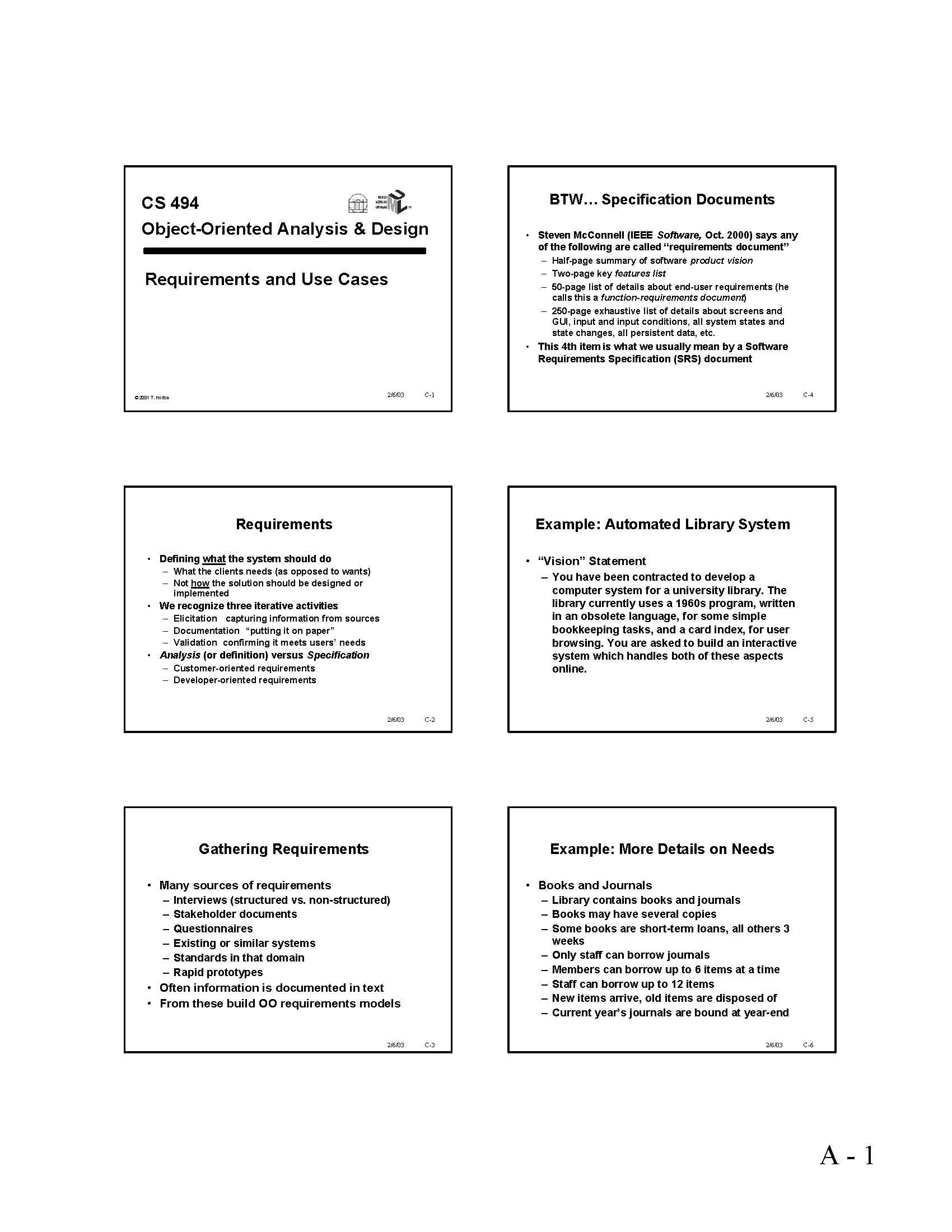 Special Topics in Computer Science