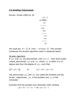 Lecture 8 and 9 Notes