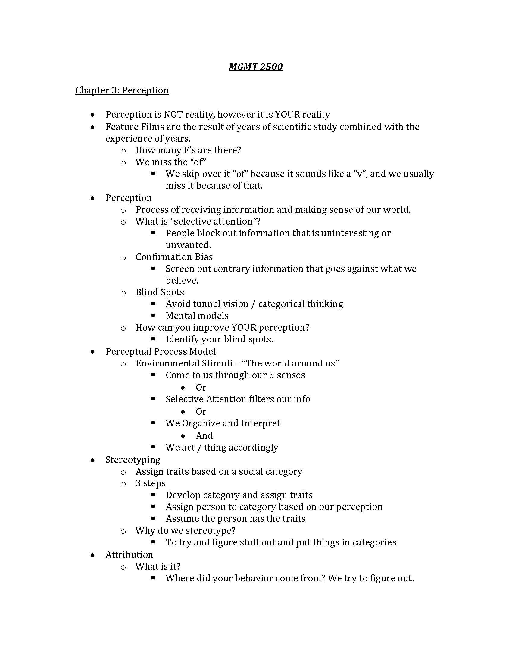 Organizational Behavior