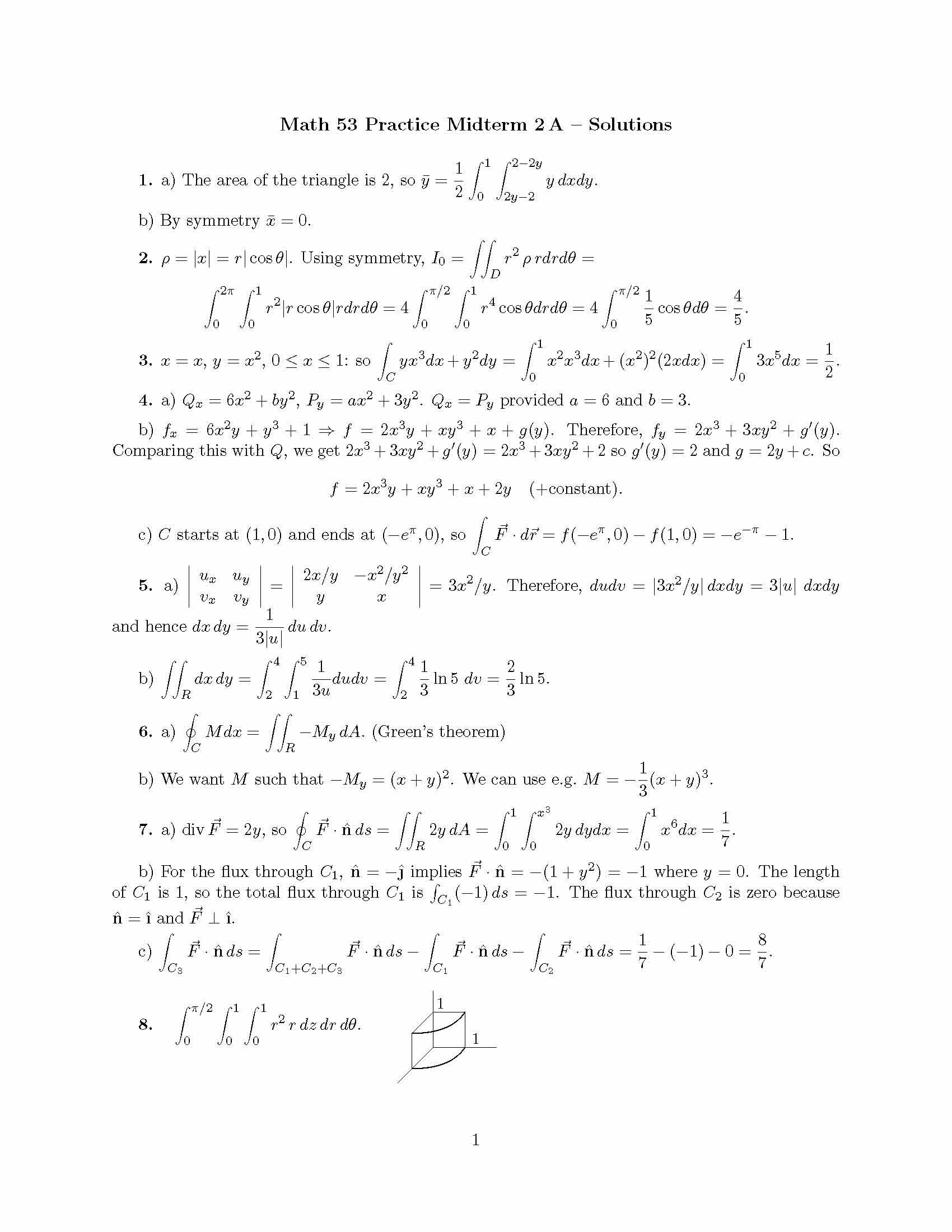 Multivariable Calculus