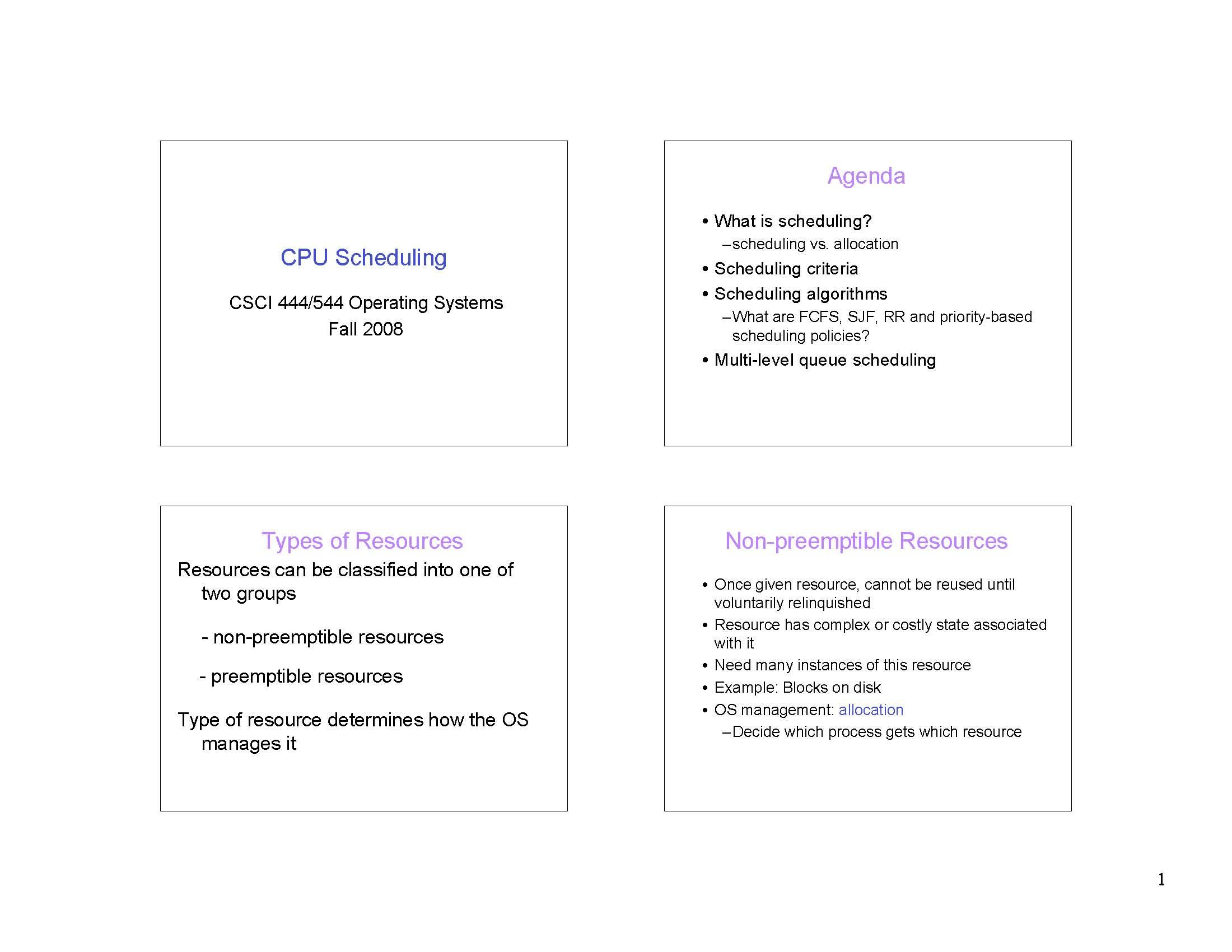 Operating Systems
