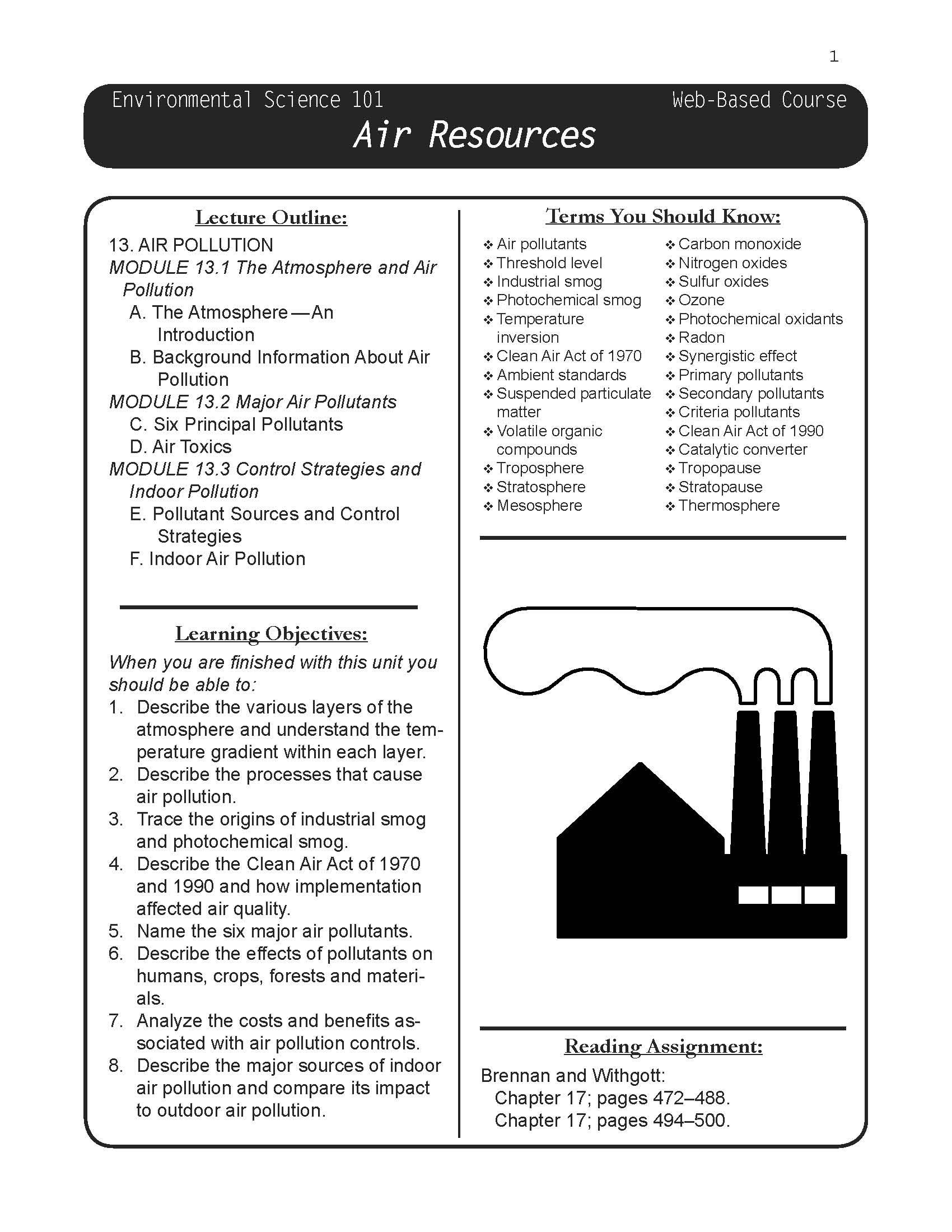 Introduction to Environmental Science