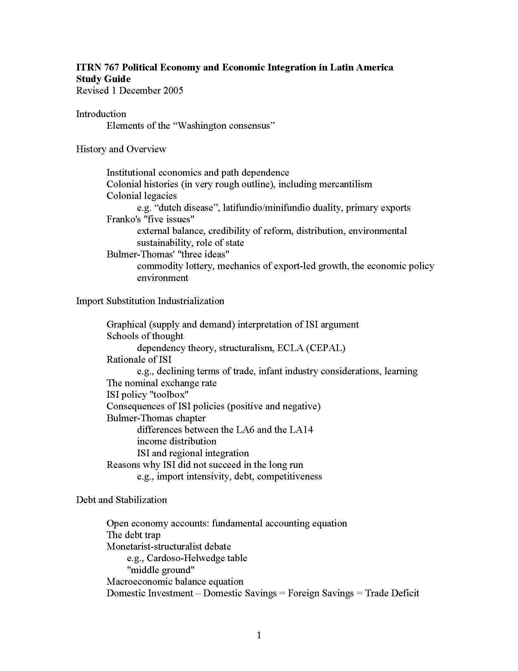 Pol EconInteg Latn Amer