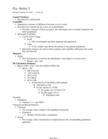 Behavior & Statistics 5