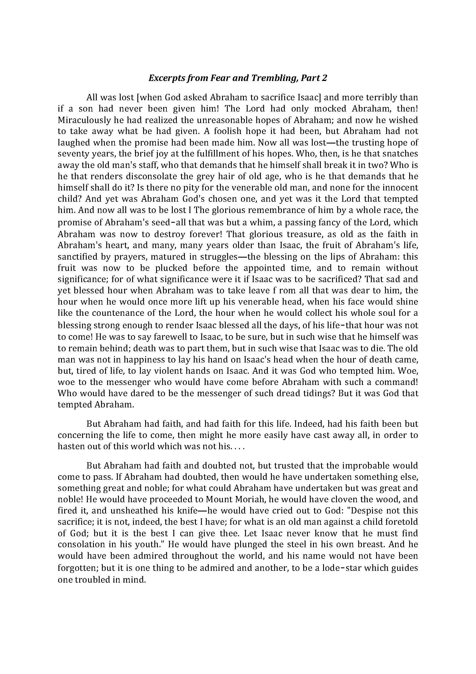 Existential Philosophy