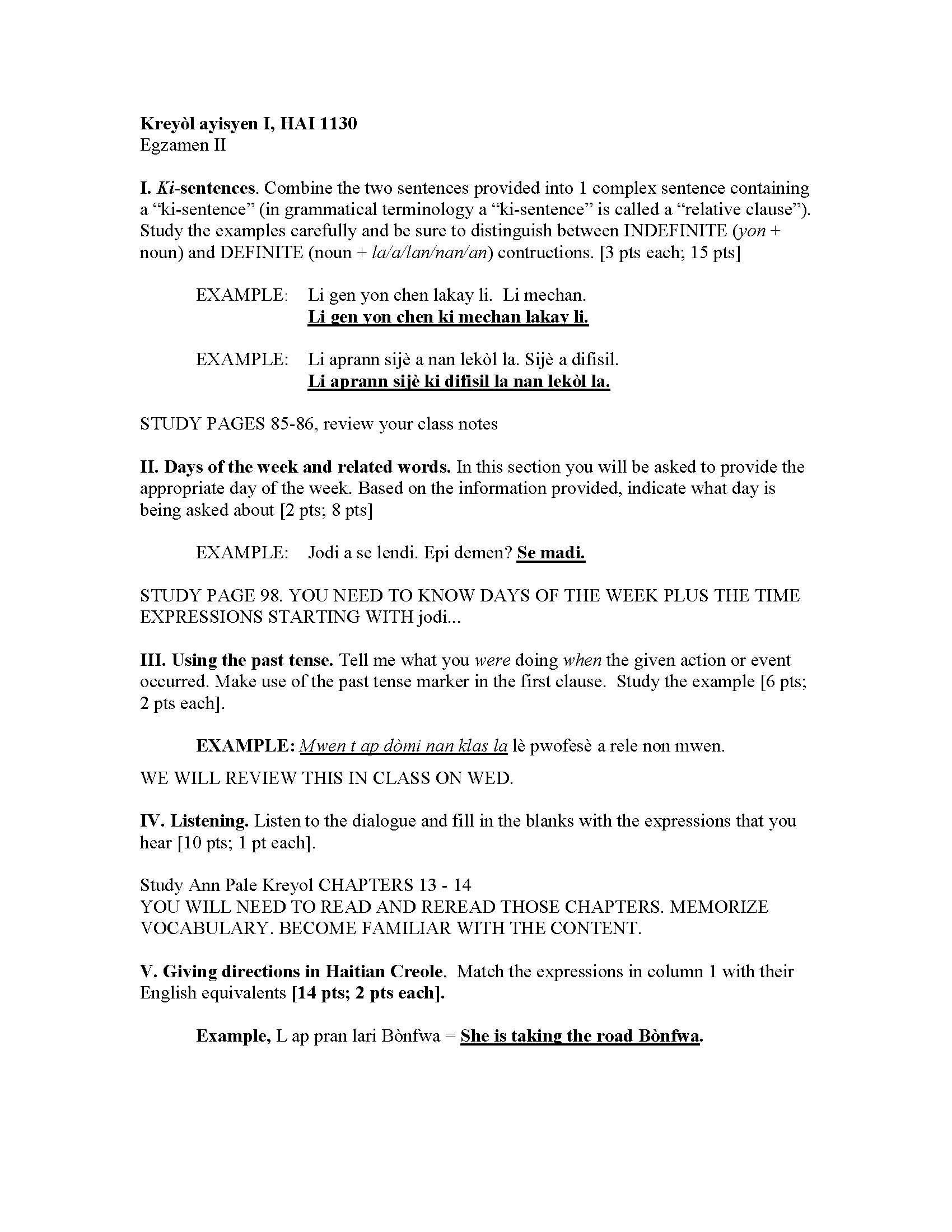 BEG HAITIAN CREOLE 1