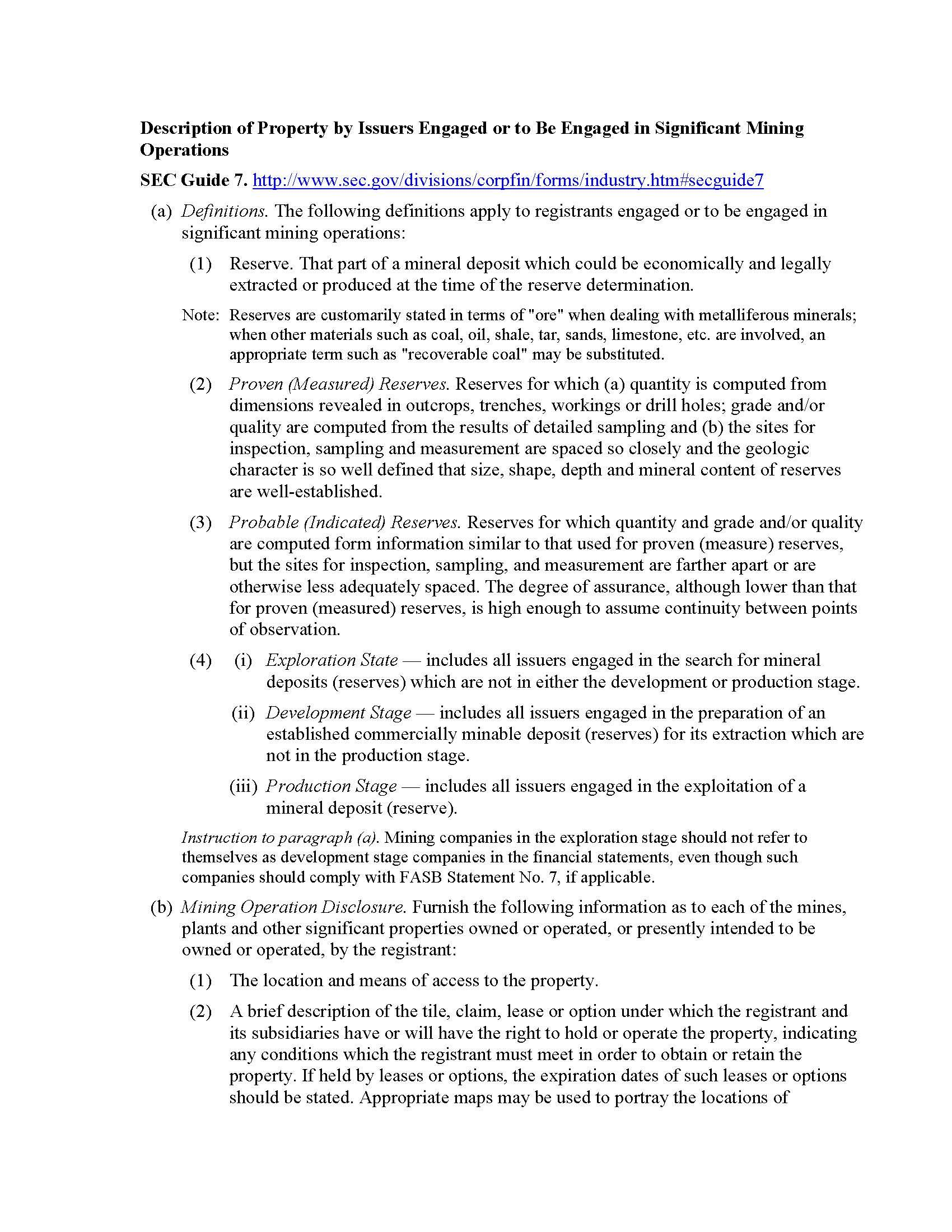 Mineral Property Evaluation