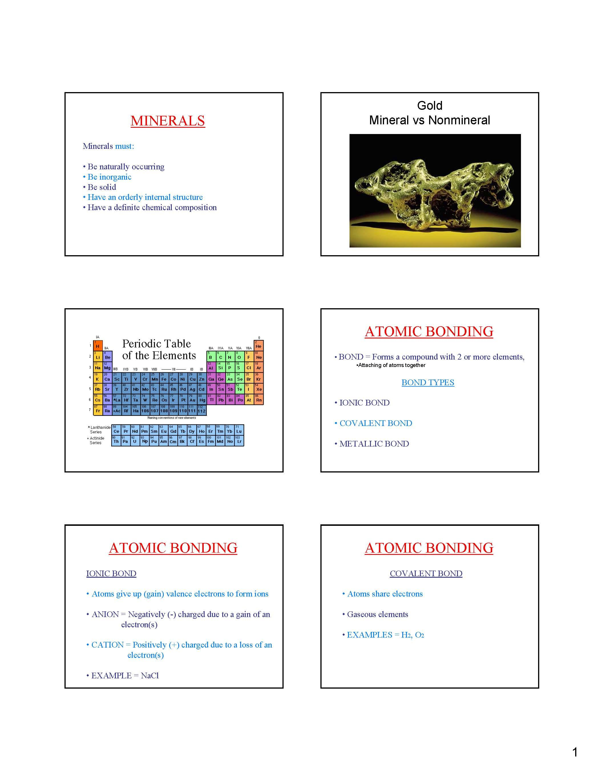 Physical Science (Geology)