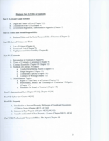 LAW 101 Course Overview