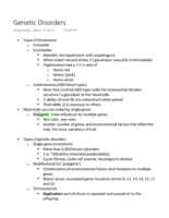 Genetic Disorders