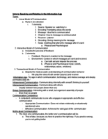 Speaking and Relating in the Information Age Chapter 1