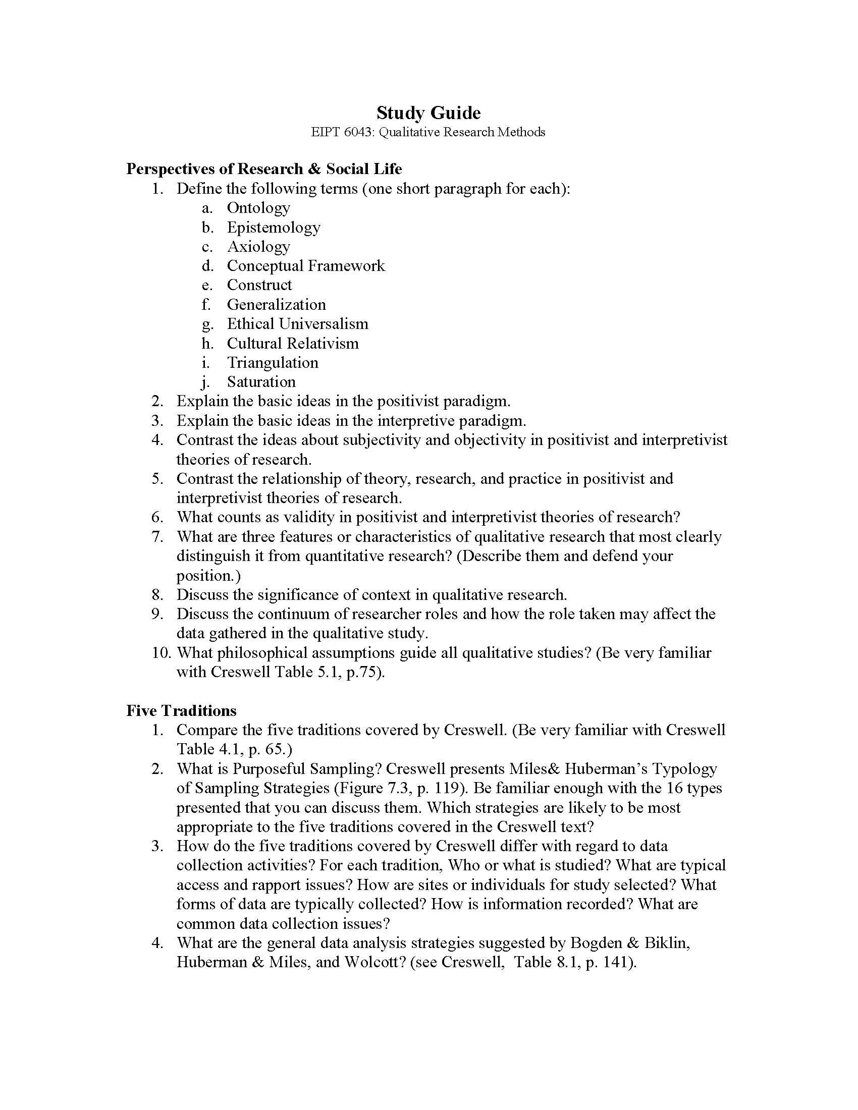 Qualitative Research Methods