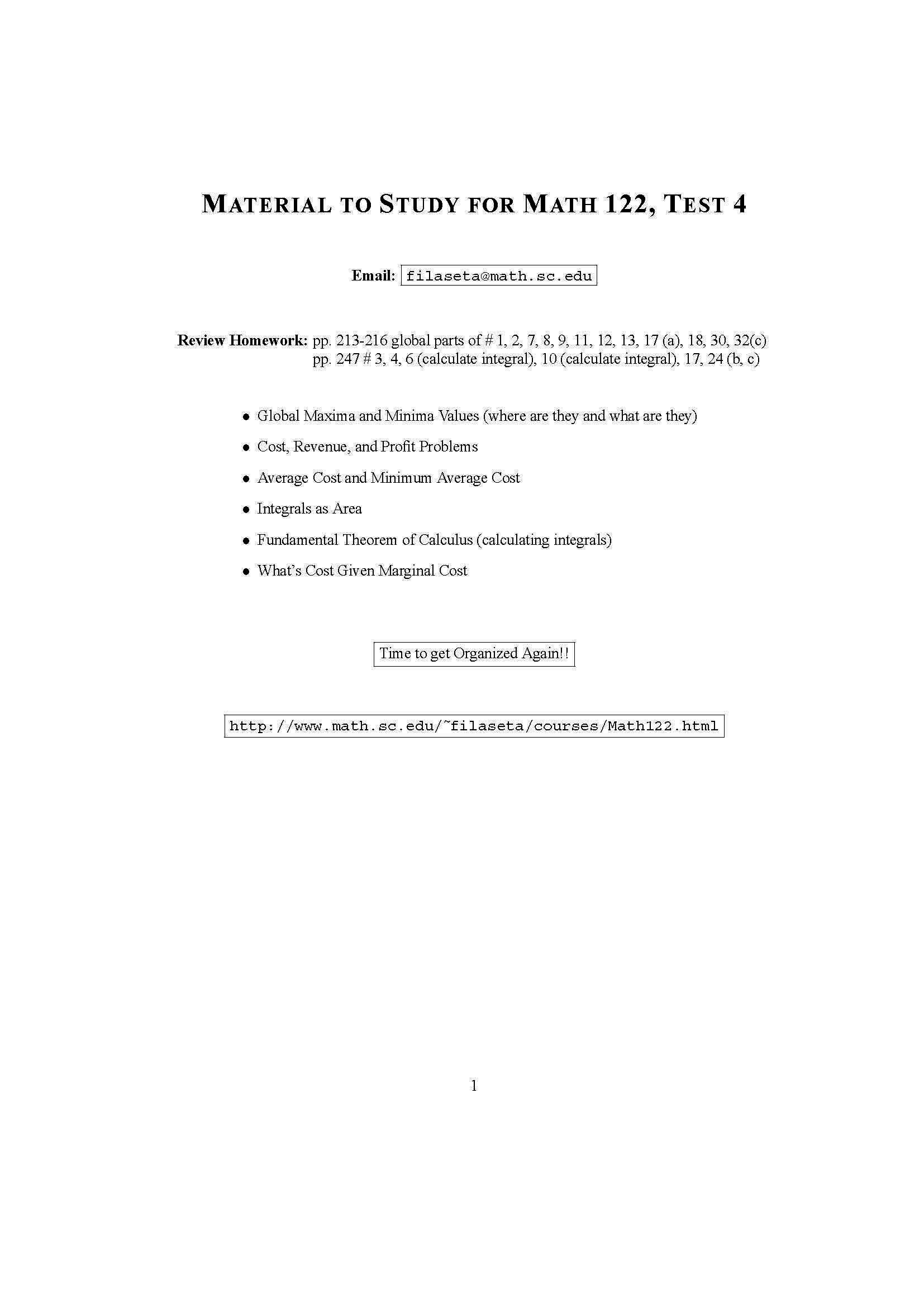 CALCULUS FOR BA & SOC SC