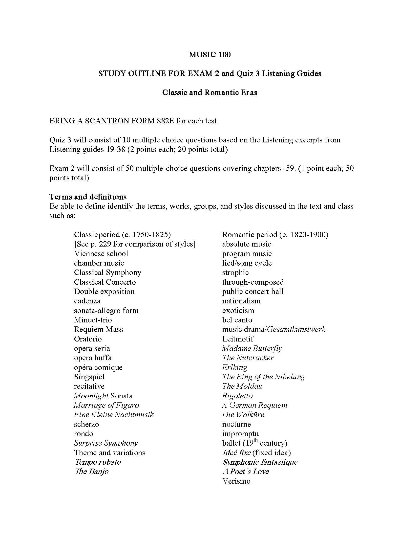 Introduction to Music