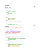 JRNL 120: Week 3 - 9/9, 9/11