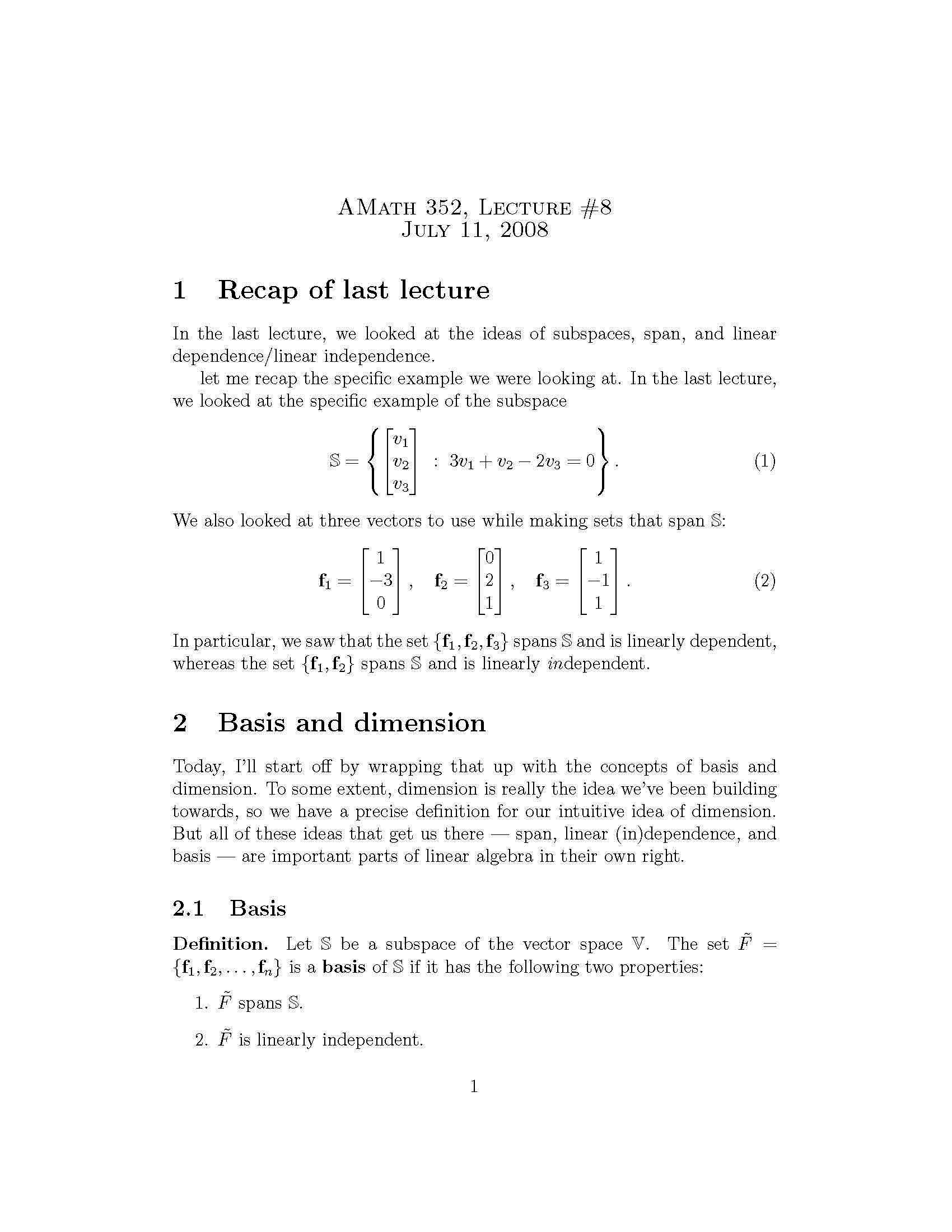LINR ALG & NUM ANLY
