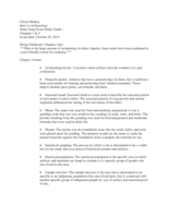 Exam 3&4 study Guide ~ Intro to Archeology