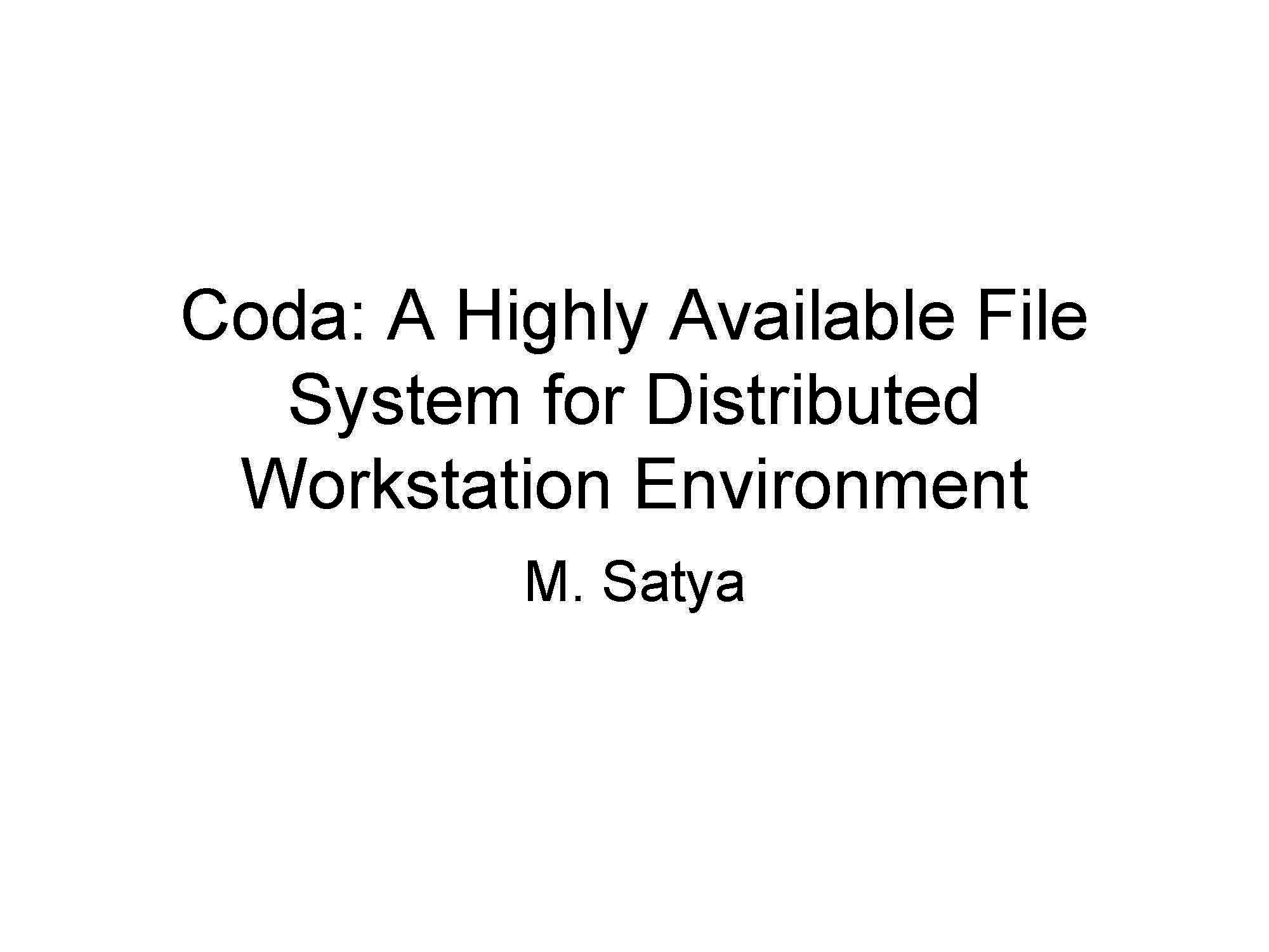 Adv Operating Systems