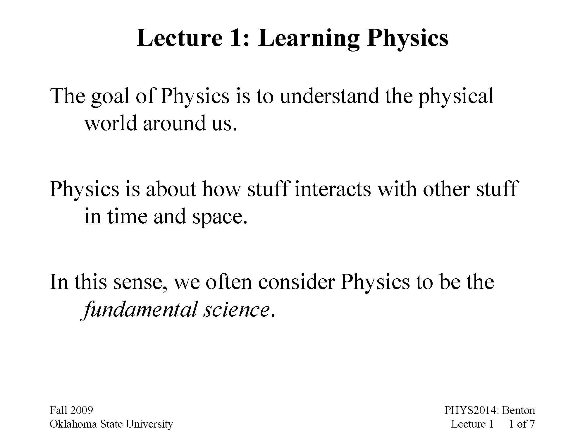 GENERAL PHYSICS