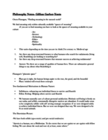 Philosophy Notes