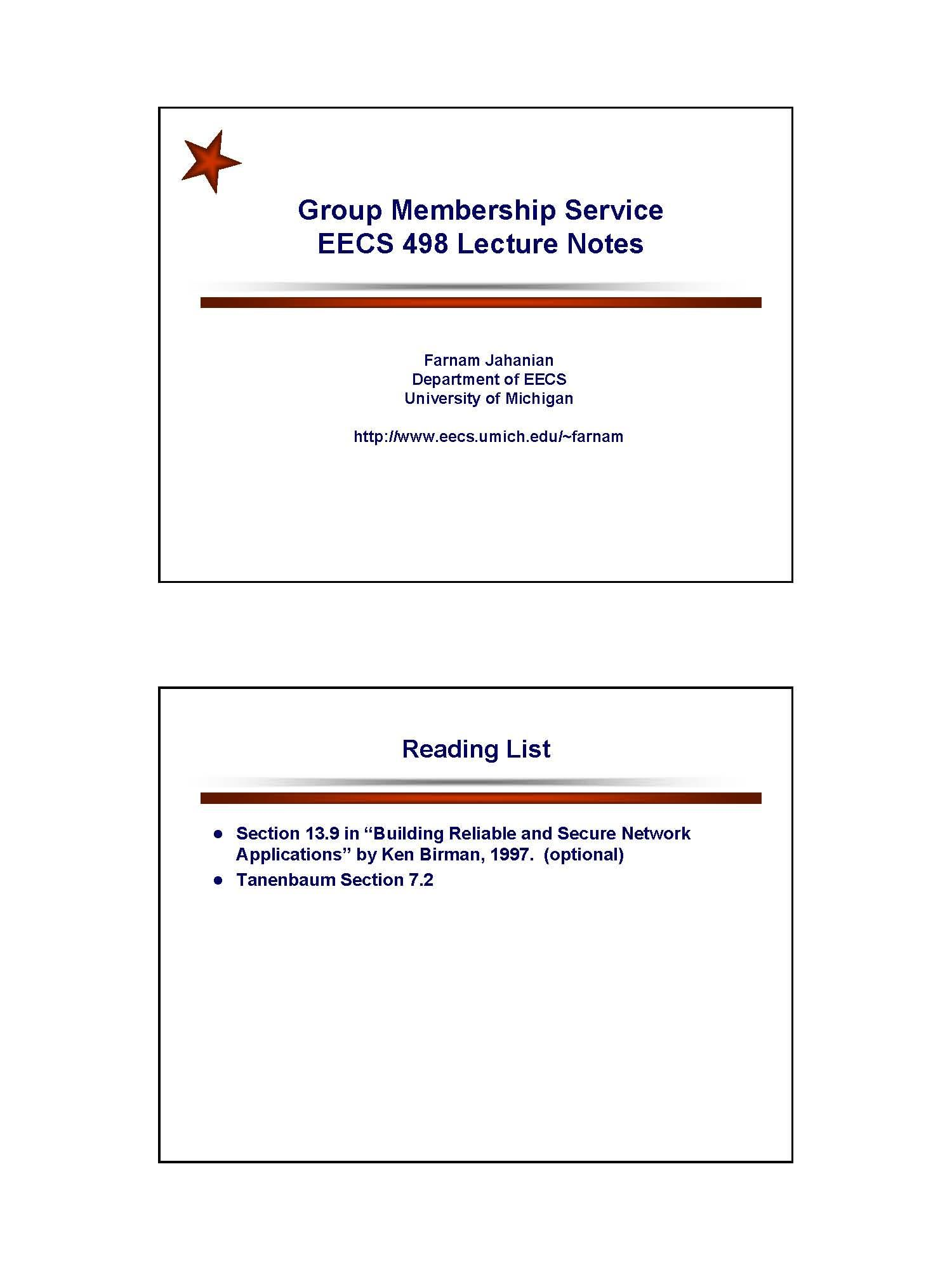 Special Topics