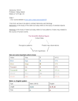 Astro 100-02 Notes from week 1