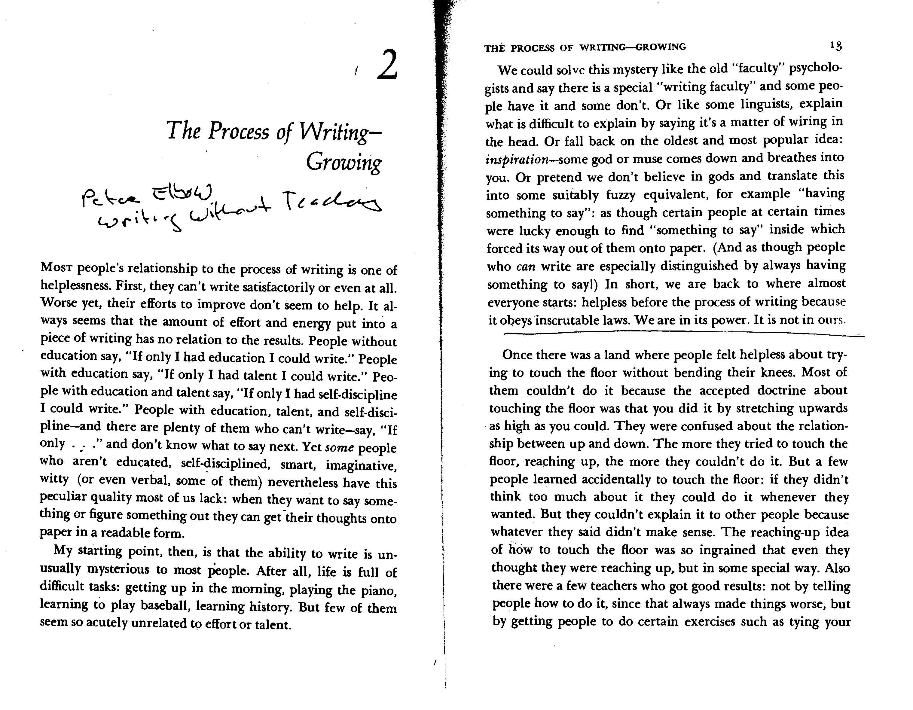 Methods of Teaching Writing